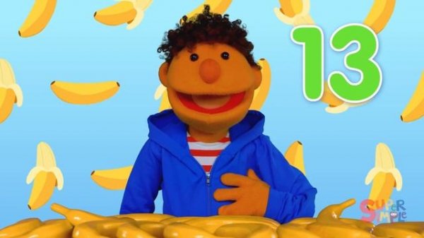 Counting Bananas featuring the Super Simple Puppets | Kids Counting Song | Super Simple Songs