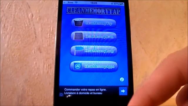 CleanMemoryTap : Nettoyer et libérer la mémoire Vive de votre iPod, iPhone, iPa смотреть онлайн