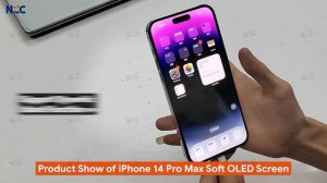 iPhone 14 Pro Max Aftermarket SOFT OLED Screen Test by NCC