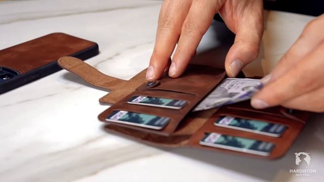 Magnetic Detachable Wallet Case for Apple iPhone Series - Brown смотреть онлайн