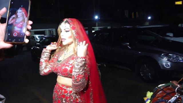 Rakhi Sawant Dance In Red Lehenga As She Celebrate Her Divorce With Adil Khan смотреть онлайн