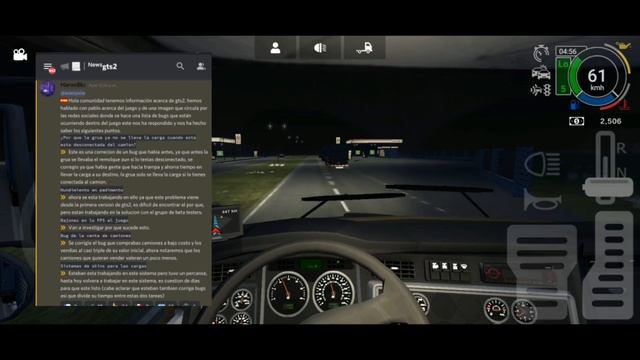 Grand Truck Simulator 2 - BUGS COMUNES & SONIDOS De MOTOR Para CAMIONES - ACTUALIZACIONES GTS 2