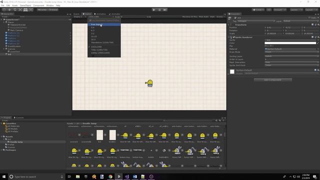 Create a DOODLE JUMP Clone in Unity Tutorial!! [2/2] + Project Download смотреть онлайн