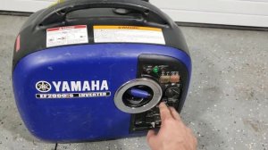 Yamaha EF2000is Inverter Generator Operation