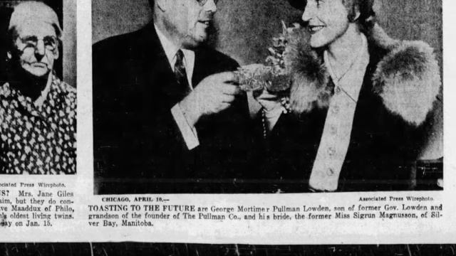 George Pullman Lowden Marries Sigrun Magnusson in 1936 смотреть онлайн