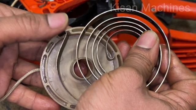 How To Repair ChainSaw Starter | Recoil Starter Repairing ChainSaw | Starter Spring installation смотреть онлайн