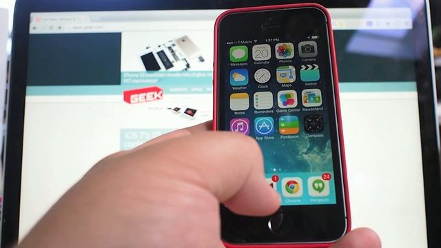 iOS 7 Notification Center on the iPhone 5S смотреть онлайн