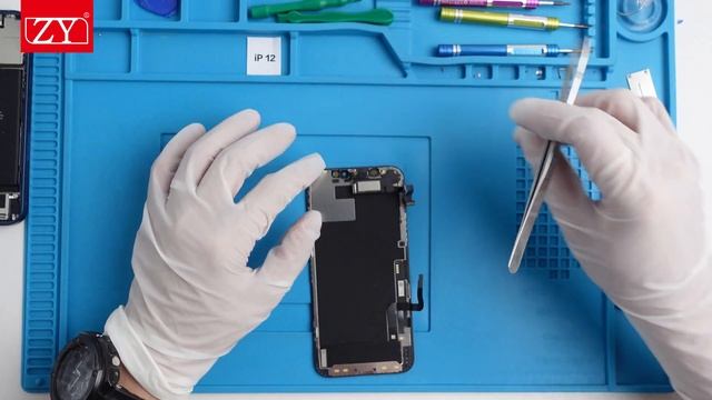 ZY LCD Factory -- iphone 12 LCD Screen Replacement Installation Video смотреть онлайн