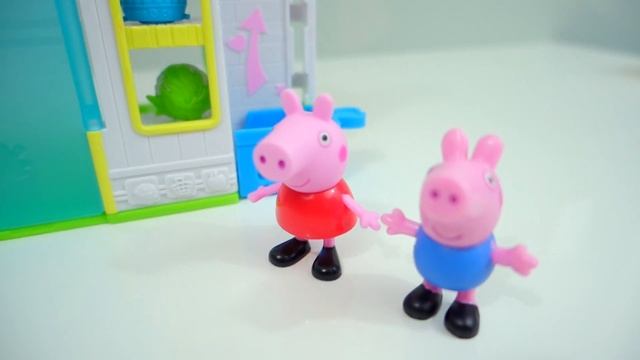 Peppa Pig & Family Shop for Season 2 Shopkins at the Shopkins Small Mart! + Unboxing & Review смотреть онлайн