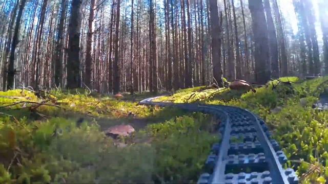 Lego train trip to the forest for mushrooms. За грибами на Lego-поезде смотреть онлайн