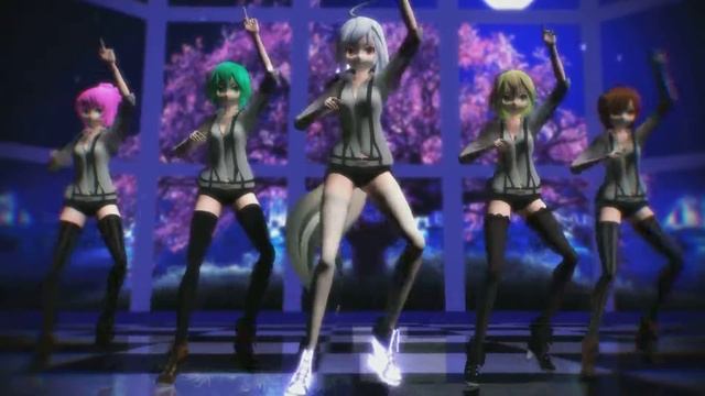 MMD Little Apple (Haku Miku Gumi Luka Meiko) смотреть онлайн
