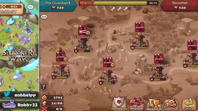 Gildenpunke verteilen + summoning Ankündigung || Summoners war [German/Deutsch iOS Android APP] смотреть онлайн