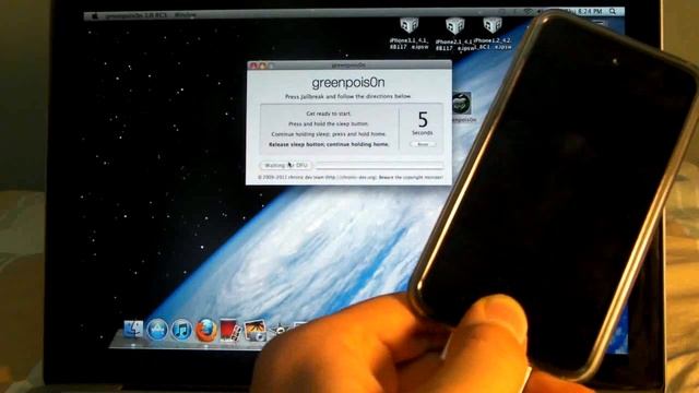 NEW Greenpois0n RC6.1 Untethered 5.0.1/4.2.1 Jailbreak iPhone 4S/4/3Gs/3G iPod Touch 4G/3G/2G & iPa смотреть онлайн