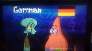 Губка Боб Споём у костра на разных языках часть 1