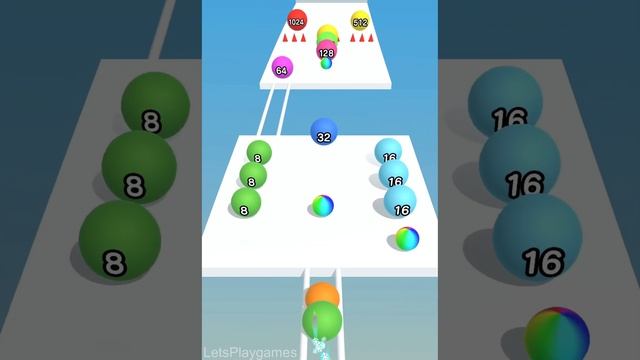Ball Run 2048 Real Merge ! All Levels Gameplay (2618-2632) android,ios смотреть онлайн
