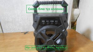 Снова Блю туз колонка, на сей раз из Фикс прайса.