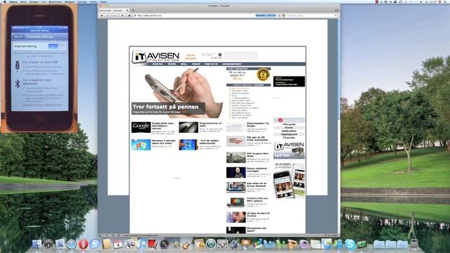 Netcom screencast - iPhone som modem Mac/PC смотреть онлайн