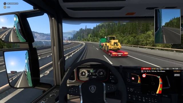 Euro Truck Simulator 2 Возвращение дальнобоя + руль logitech G923|| ETS2 #29 смотреть онлайн