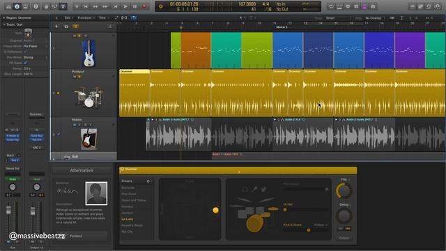 How To Produce a Quality Beat with Logic Pro X (Rock, Guitar, Drums) смотреть онлайн