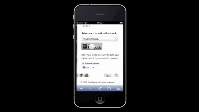London Oyster card balance in iPhone Passbook смотреть онлайн