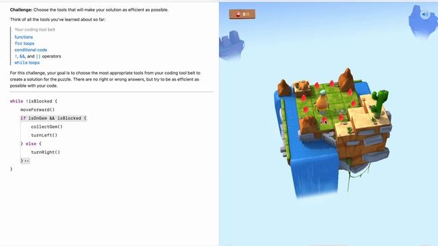Swift Playgrounds на русском, While Loops 5 урок | Turned Around смотреть онлайн