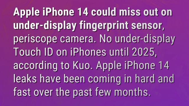 Does iPhone 14 have fingerprint sensor? смотреть онлайн