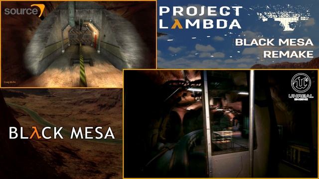 Project Lambda UE4 Vs Black Mesa Source сравнение графики [4K]