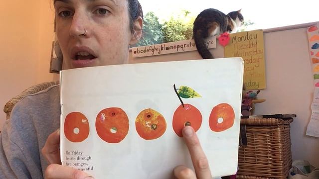 The Very Hungry Caterpillar by Eric Carle. Read by Ms. Lake смотреть онлайн