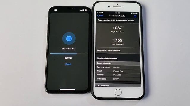 IPHONE X VS IPHONE 8 PLUS GEEKBENCH CPU GPU TEST ✨ 2023 смотреть онлайн