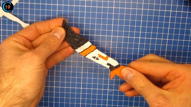 3D PEN/CS:GO Asiimov Butterfly Knife/How to make a knife/DIY смотреть онлайн