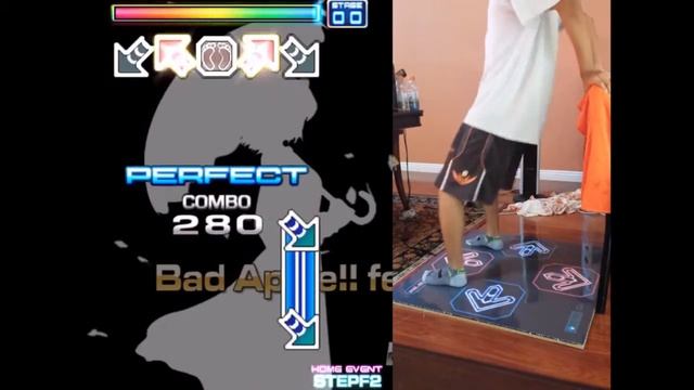 [PIU on a DDR pad] - ZUN-Bad Apple!! (feat Nomico) (Full Song) - S14 - A смотреть онлайн