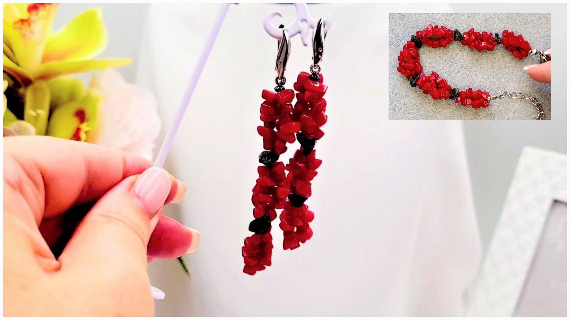 Как сделать серьги-висюльки из браслета. ПЕРЕДЕЛКА. смотреть онлайн