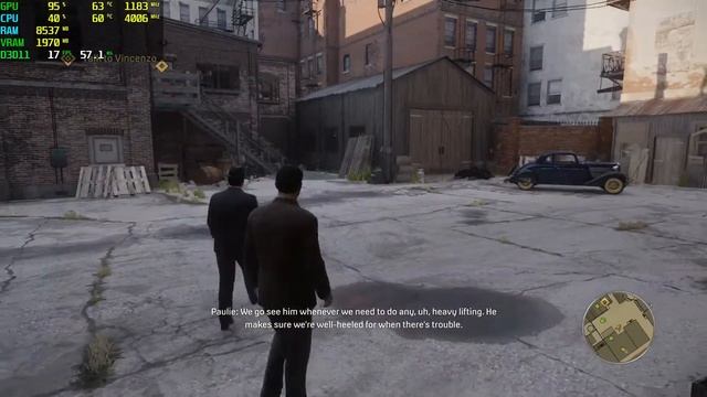 Mafia Definitive Edition RX 550 - 1080p Low, смотреть онлайн
