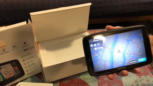 TOMTOM GO 620 WITH WI FI NAVIGATION FOR THE CAR UNBOXING смотреть онлайн
