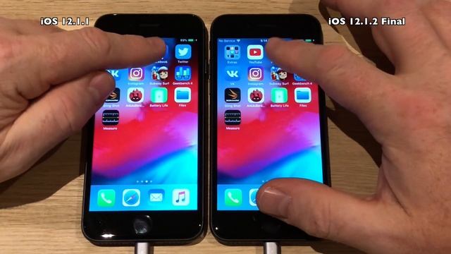 iPhone 8 : iOS 12.1.2 Final vs iOS 12.1.1 Speed Test (Build 16C101) смотреть онлайн