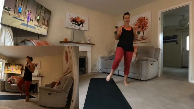 Strength with Sam on Apple fitness plus. You’ll need dumbbells but you can also modify without 😉 смотреть онлайн