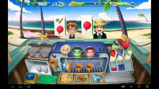 Кухонная Лихорадка Бар Мороженого (Уровень 14)/ Cooking Fever Ice Cream Bar (Level 14) смотреть онлайн