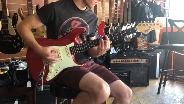 Tagima TW Strat Style Electric Guitar Candy Apple Red смотреть онлайн