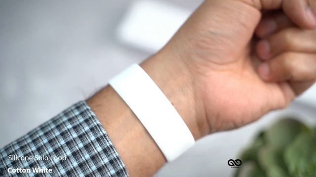 Cotton White Silicone Solo Loop For Apple Watch 38/40/41/42/44/45mm смотреть онлайн