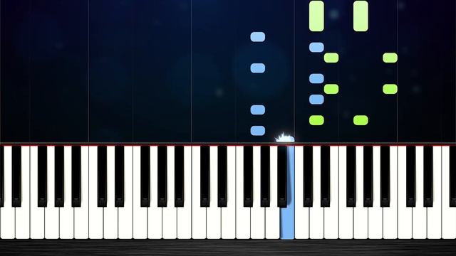 iPhone Ringtone - Marimba - SLOW EASY Piano Tutorial смотреть онлайн