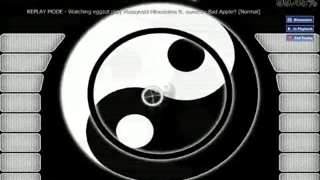 Osu! gameplay: Masayoshi Minoshima ft nomico - Bad Apple!! [Normal] смотреть онлайн
