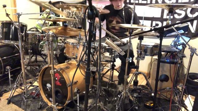 The Red Chord (Hour of Rats) live iphone drum cover/playthrough by Michael Ranne Jr смотреть онлайн