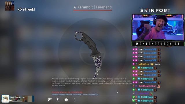 Monte zieht sehr krasses Messer in CS:GO смотреть онлайн