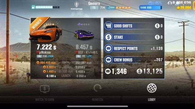 CSR2 Koenigsegg Gemera Extreme Graphics 4K смотреть онлайн
