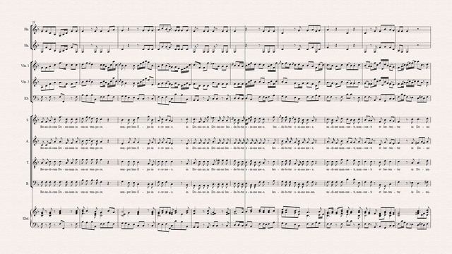 [Sheet music] Johann Michael Haydn (1737-1806) - Benedicam Dominum (1788) смотреть онлайн