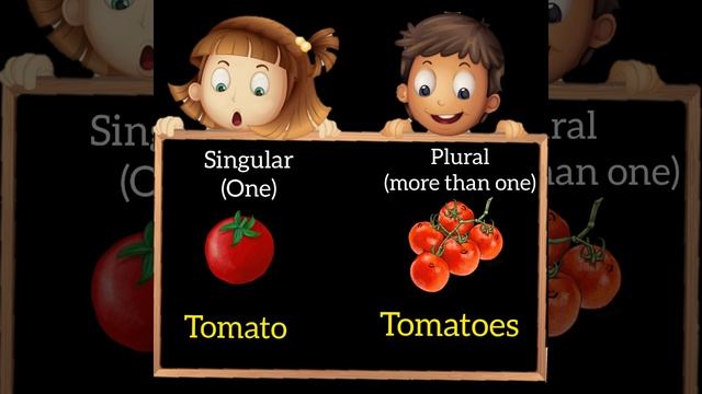English Year 1 Lunchtime ( Fruits and Vegetables) Singular and Plural смотреть онлайн