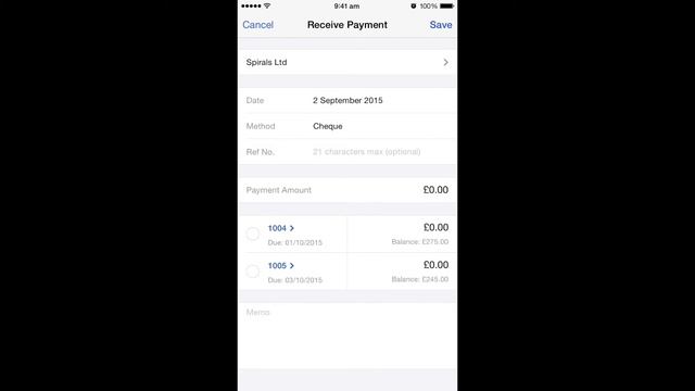 Customer Payments - Quickbooks App for iPhone and iPad iOS смотреть онлайн