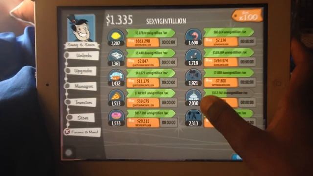 Adventure Capitalist iOS IPhone, IPad, iPod hack смотреть онлайн