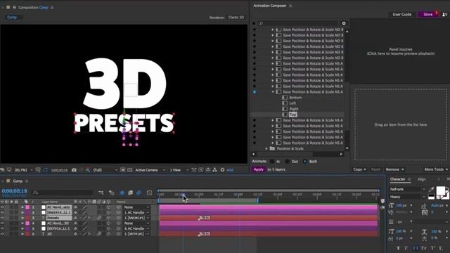 3D Motion Presets for Animation Composer ( After Effects Presets ) ★ AE Templates смотреть онлайн