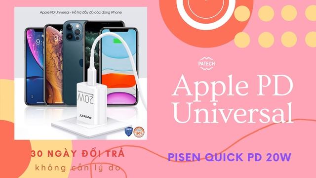 PISEN QUICK PD 20W - SẠC NHANH THẾ HỆ MỚI смотреть онлайн